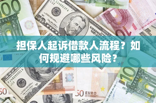 武汉担保人起诉借款人流程？如何规避哪些风险？