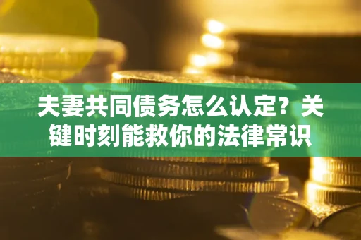 武汉夫妻共同债务怎么认定？关键时刻能救你的法律常识
